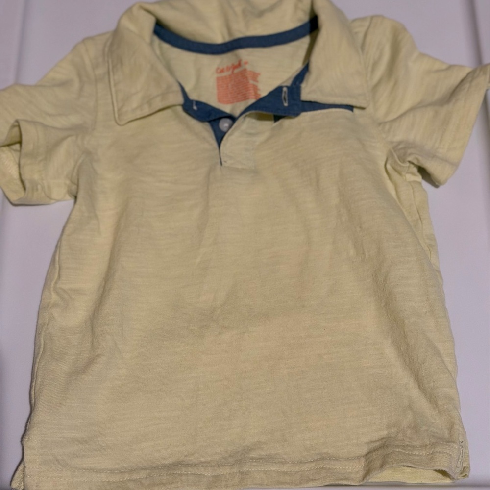 Cat & Jack Polo Shirt with Blue Accents